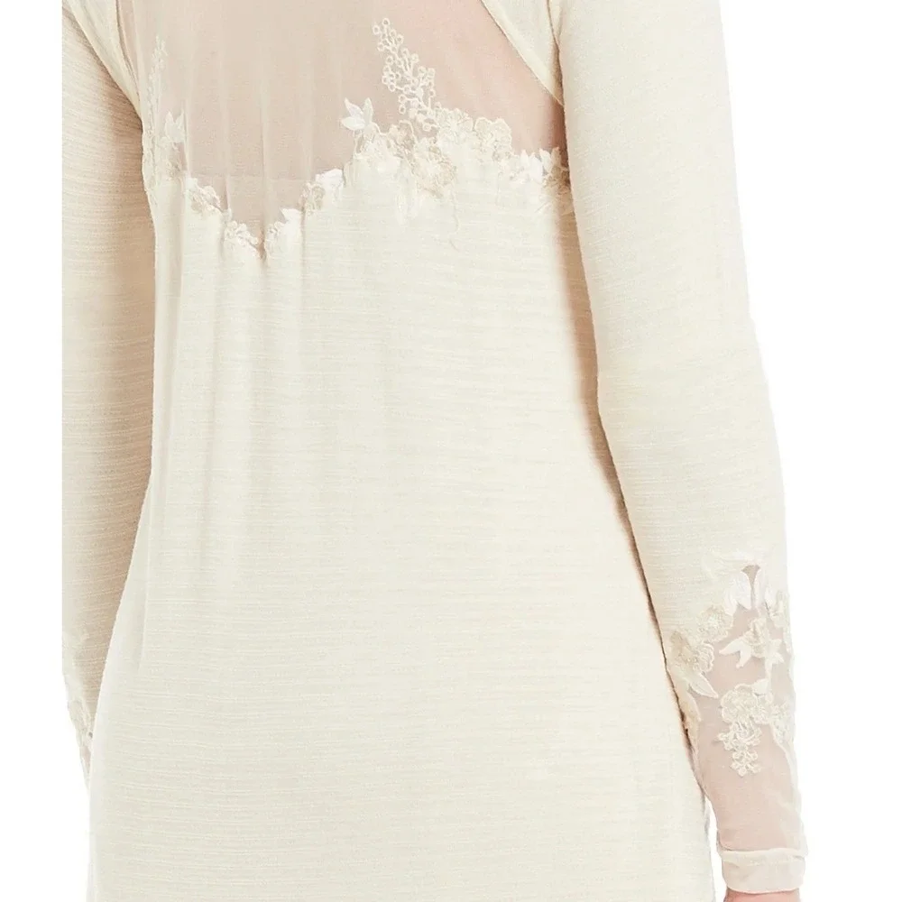 NWT Free People SAHELI Top Sz L Embroidered Boho Festival Coquette MSRP $88